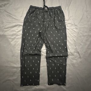 Polo Ralph Lauren Pajama Pants AOP Pony Mens L Lounge Sleepwear Drawstring